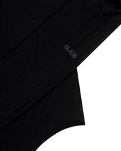 Load image into Gallery viewer, OJOS Curved Cut Layered Tee Black