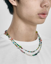 Load image into Gallery viewer, AJOBYAJO Multi Color Beads Layered Necklace Teal