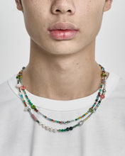 Load image into Gallery viewer, AJOBYAJO Multi Color Beads Layered Necklace Teal