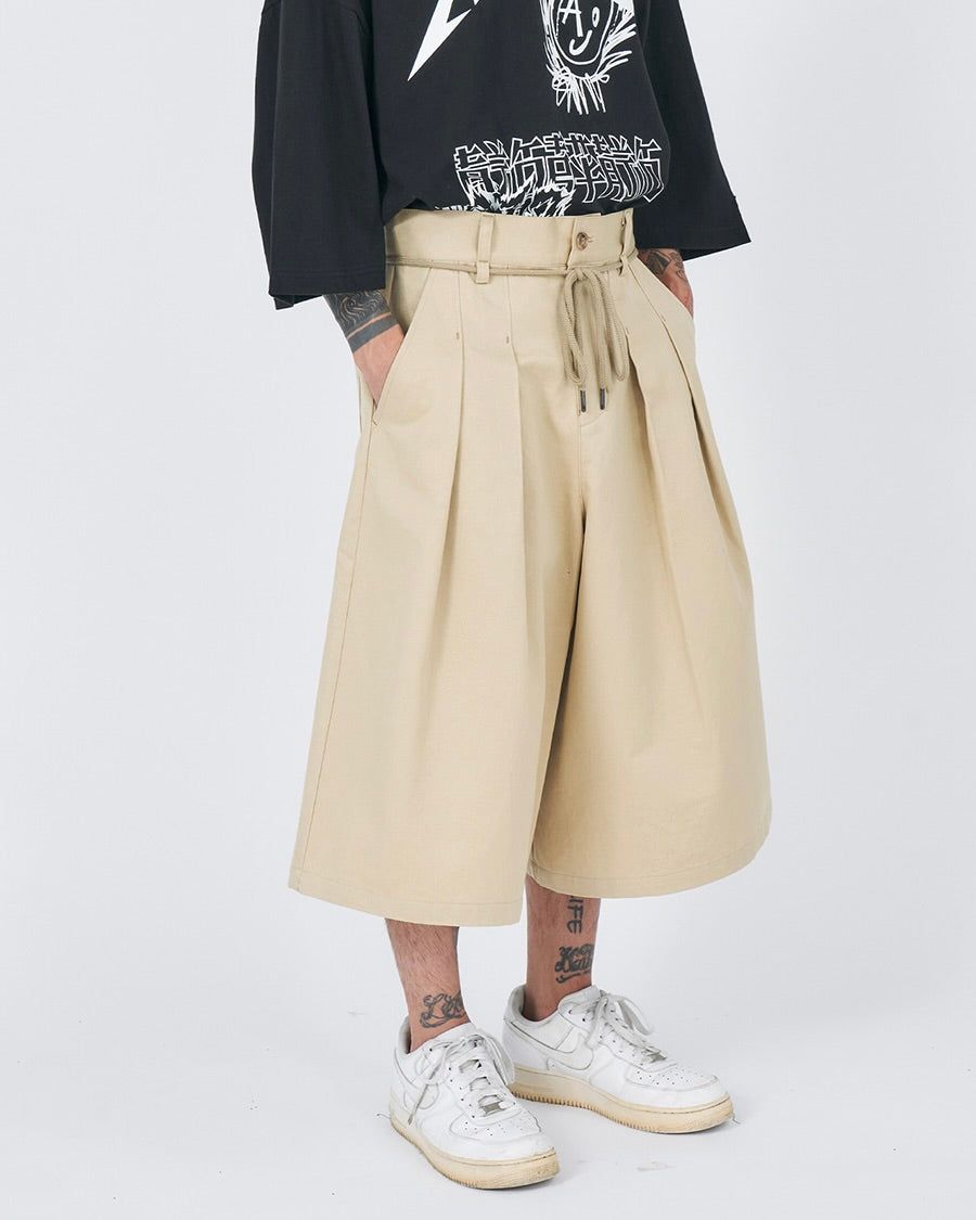 AJOBYAJO Cotton Bermuda Pants Beige – HYPNOTISE