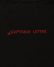 Load image into Gallery viewer, Acceptance Letter Meow T-Shirt Black