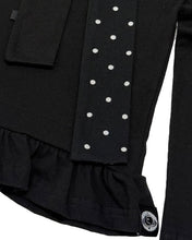 将图片加载到图库查看器,PLASMA SPHERE Natty Dot Scarf Cardigan Black