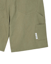 Load image into Gallery viewer, N. Archive Herringbone Carpenter Shorts Khaki