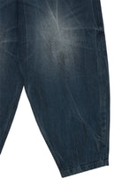 Load image into Gallery viewer, BLR Dirty Oil Washed Wide Denim Pants Blue