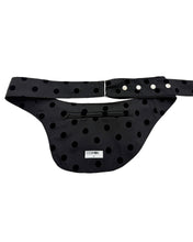Load image into Gallery viewer, PLASMA SPHERE Symbol Dot Pocket Belt Bag Black