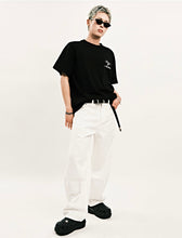 Load image into Gallery viewer, DWSE Balloon Denim Wide Pants White