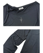 Load image into Gallery viewer, PLASMA SPHERE Saint Layered Top Dark Grey