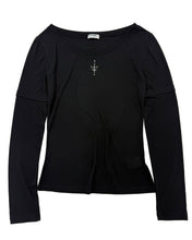 Load image into Gallery viewer, PLASMA SPHERE Saint Layered Top Black