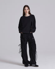 Load image into Gallery viewer, PLASMA SPHERE Suede Pants Black