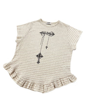 Load image into Gallery viewer, PLASMA SPHERE Yodle Gothic Frill T-shirt Beige