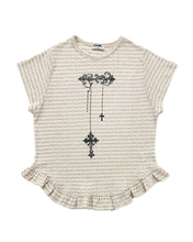Load image into Gallery viewer, PLASMA SPHERE Yodle Gothic Frill T-shirt Beige