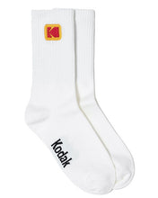 将图片加载到图库查看器,Kodak ColorPlus Mini Logo Crew Socks White