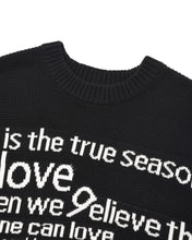 Load image into Gallery viewer, Fallett Youth Letter Knit Black