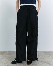 Load image into Gallery viewer, Fallett Parachute Cargo Banding Pants Black