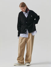 Load image into Gallery viewer, ILP Logo Wappen Organic Cotton Basic Cardigan Black