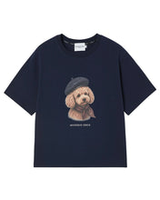 Load image into Gallery viewer, ILP Monsieur Check T-Shirt Navy