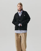 Load image into Gallery viewer, ILP Logo Wappen Organic Cotton Basic Cardigan Black