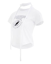 Load image into Gallery viewer, PLASMA SPHERE Universe Scarf Tee White
