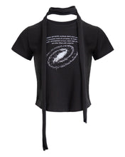 Load image into Gallery viewer, PLASMA SPHERE Universe Scarf Tee Black