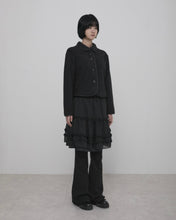 将图片加载到图库查看器,FLARE UP Layered Ruffle Skirt Pants Black