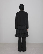 将图片加载到图库查看器,FLARE UP Layered Ruffle Skirt Pants Black