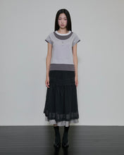 Load image into Gallery viewer, FLARE UP 3-Layered Henley T-shirt Gray