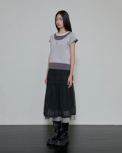 Load image into Gallery viewer, FLARE UP 3-Layered Henley T-shirt Gray