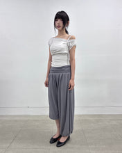 将图片加载到图库查看器,FLARE UP Wide Capri Pants Dark Gray