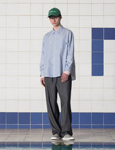 Load image into Gallery viewer, UNALLOYED Layered Cuffs Stripe Shirt Blue