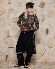 Load image into Gallery viewer, UNALLOYED Layered Sleeve Camo T-shirt Beige