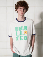 Load image into Gallery viewer, UNALLOYED Logo Ringer T-Shirt White