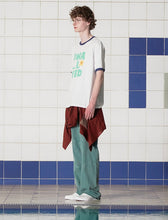 Load image into Gallery viewer, UNALLOYED Logo Ringer T-Shirt White