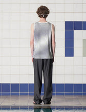 Load image into Gallery viewer, UNALLOYED Logo Stripe Sleeveless White