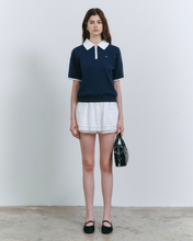 Load image into Gallery viewer, Fallett Collar Short Sleeve Navy