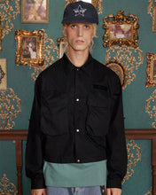 Load image into Gallery viewer, UNALLOYED Pocket Argyle Short Jacket Black