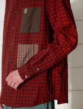 Load image into Gallery viewer, UNALLOYED Pocket Gingham Check Shirt Red