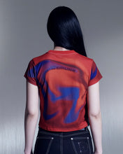 Load image into Gallery viewer, DILETTANTISME Red Drunk Crop T-Shirt
