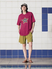 Load image into Gallery viewer, UNALLOYED Tie-Dye Star Logo T-Shirt Magenta