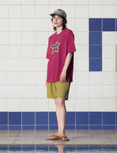 Load image into Gallery viewer, UNALLOYED Tie-Dye Star Logo T-Shirt Magenta