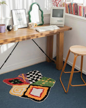 Load image into Gallery viewer, UNALLOYED Argyle Flower Rug