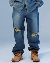 Load image into Gallery viewer, WKNDRS Racing Denim Pants Denim