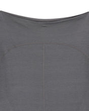 Load image into Gallery viewer, OJOS Curved Cut Layered Tee Charcoal