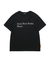 Load image into Gallery viewer, Tee Library Don't Burn Books T-shirt Black