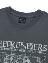 Load image into Gallery viewer, WKNDRS Blueprint T-Shirt Charcoal