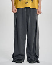 Load image into Gallery viewer, AJOBYAJO One Tuck Qulted Jersey Pants Charcoal