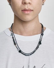 Load image into Gallery viewer, AJOBYAJO Black Light Beads Layered Necklace Black