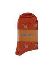 Load image into Gallery viewer, UNALLOYED Argyle Pattern Socks Orange