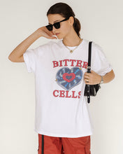 Load image into Gallery viewer, Bitter Cells Heart Record Tee White