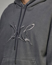将图片加载到图库查看器,BLR Embroidery Washed Hoodie Grey