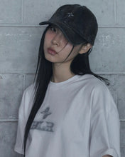 Load image into Gallery viewer, BLR Logo Washed Denim Ball Cap Grey